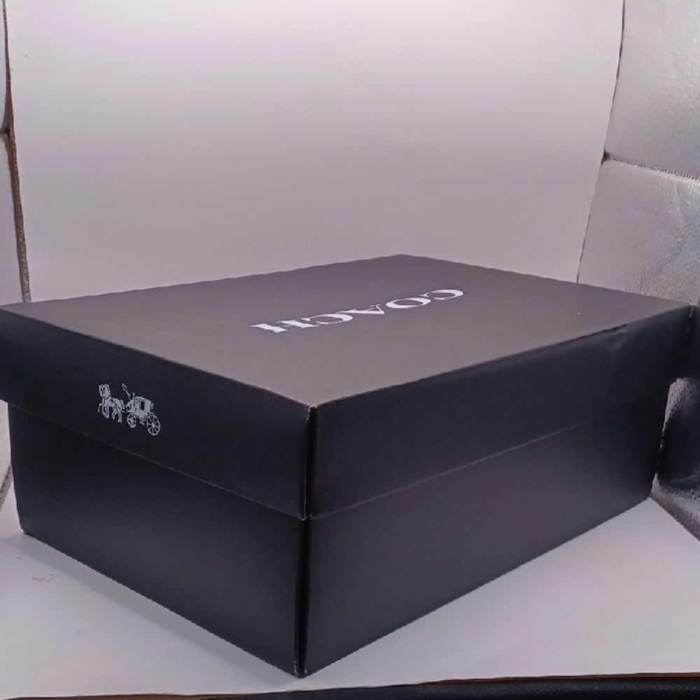 NEW Coach High Line Signature Sneaker-Charcoal/Black Men Size 9D US G4949 - Picture 16 of 16